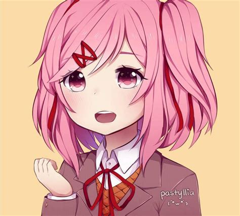 Doki Doki Fanart 38 Natsukijust Being Happy Doki Doki