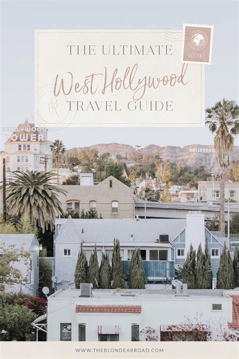 The ultimate west hollywood travel guide – Artofit
