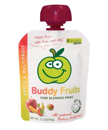 Buddy Fruits Pure Blended Fruit To Go Multifruit And Apple 32 Ounce
