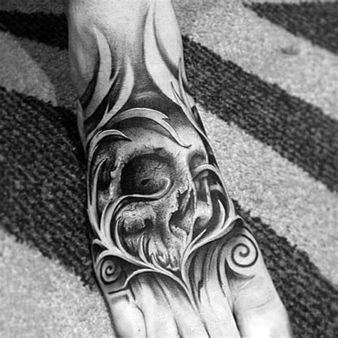 To many people the foot is considered one of the least prettiest parts of our bodies if you're just wanting something small tattooed it can cost just as much as something bigger if the tattooist charges on an hourly rate. 90 Foot Tattoos For Men - Step Into Manly Design Ideas