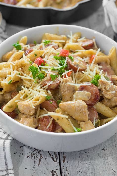 Easy Recipe: Delicious Smoked Sausage And Chicken Pasta - The Healthy
