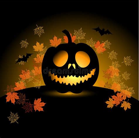 Halloween Pumpkin Vector Illustration Stock Vector Illustration Of