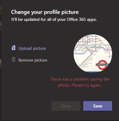 I find i have to click the end. Add Profile Image to Teams App - Microsoft Community