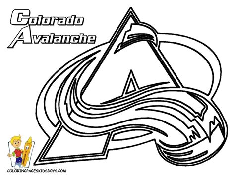 Colorado Avalanche Coloring Pages at GetDrawings | Free download