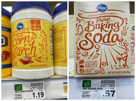 Great Prices On Kroger Brand Corn Starch And Baking Soda Kroger Krazy