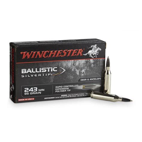 Winchester Supreme Ballistic Silvertip 243 Winchester Bst 95 Grain