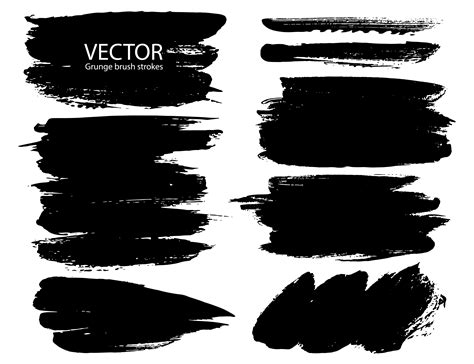 Grunge Brushes Black And White Vector Frame Stock Vector Illustration C75