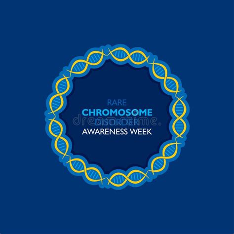 Rare Chromosome Disorder Awareness Week Concept Poster Stock Vector Illustration Of Blue Care