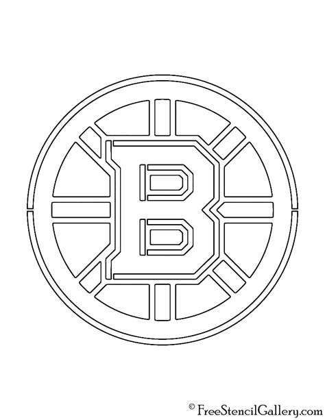 Nhl Boston Bruins Logo Stencil Free Stencil Gallery