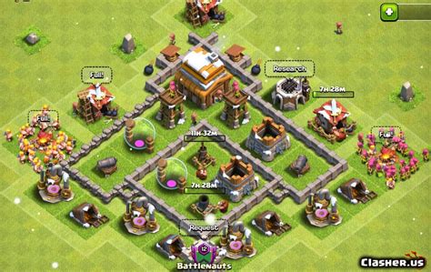 Town Hall 4 Th4 Wartrophyfarm Base 54 With Link 1 2020