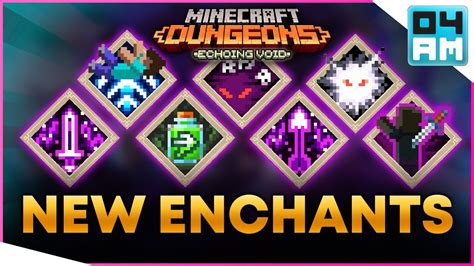 All New Enchantments Showcase Echoing Void Dlc Update In Minecraft