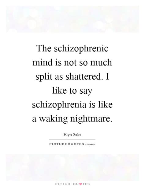 Schizophrenia Quotes And Sayings Schizophrenia Picture Quotes