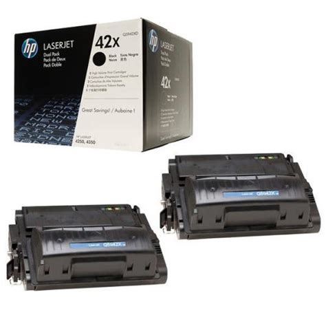 Hewlett Packard Hp 42x Black Laserjet Toner Cartridge Pack Hpq5942xd