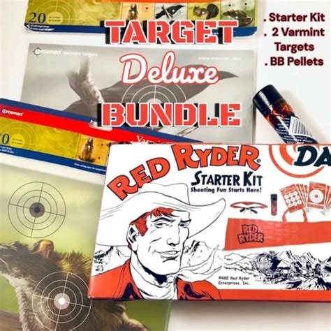 DAISY RED RYDER Carbine BB Gun Deluxe Bundle BB TUBE Glasses Sleeve