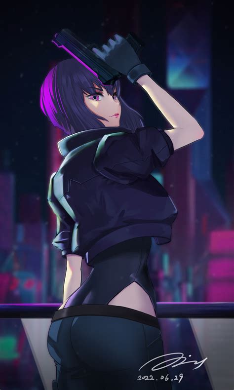 Kusanagi Motoko Ghost In The Shell And More Drawn By Veve Art