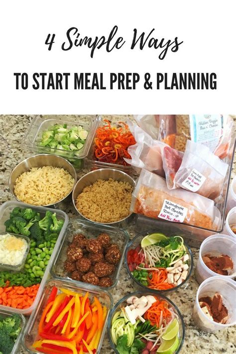 4 Simple Ways To Start Meal Prep And Planning Meal Prep For The Week