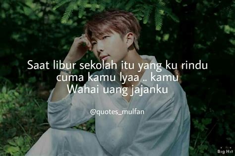 Berikut bts quotes untuk seluruh indomy di penjuru nusantara. (@quotes_mulfan) on Instagram | Sekolah, Liburan