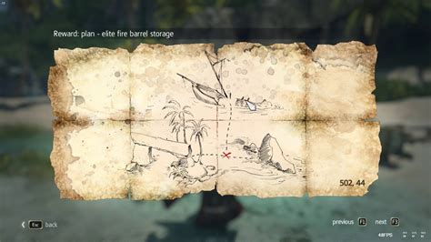 Assassin S Creed Iv Black Flag Elite Fire Barrel Storage Treasure Map