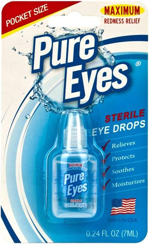 Pure Eyes Sterile Eye Drops Health And Personal Care