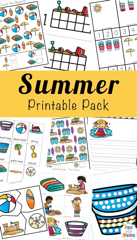 Printable Summer Kids Activities Fun With Mama