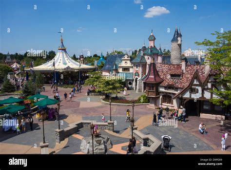A View Of Fantasyland At Disneyland Paris Stock Photo Alamy