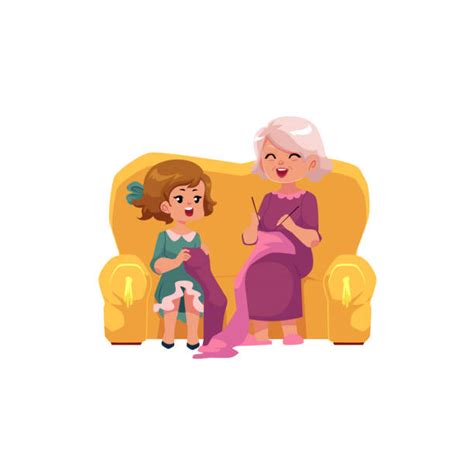 Grandma Knitting Illustrations Royalty Free Vector Graphics And Clip Art