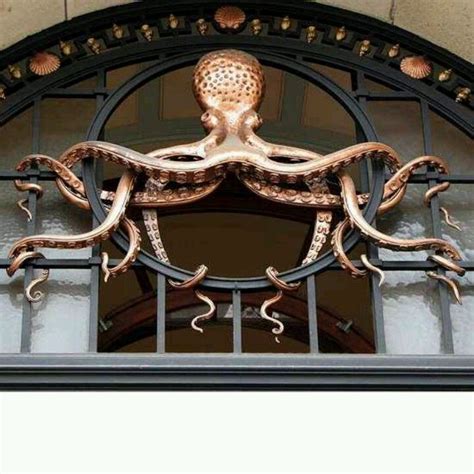 Octopus Gate Octopus Art Art Nouveau Sculpture