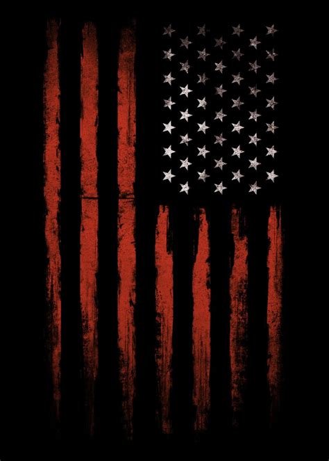 Grunge American Flag Poster By Goljakoff Displate