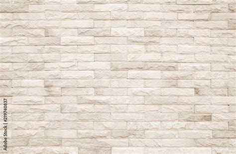 Cream And White Brick Wall Texture Background Brickwork Or Stonework