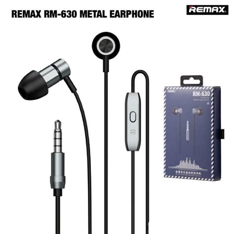 Remax Rm 630 Metal Earphone For Music And Call