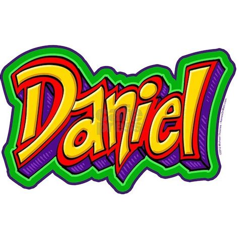 Daniel Graffiti Letters Name Design 5x7area Rug By Admincp3178358