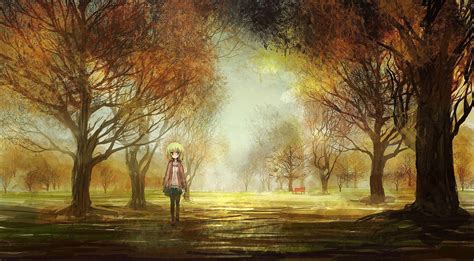 Autumn Anime Girl Wallpapers Top Free Autumn Anime Girl Backgrounds