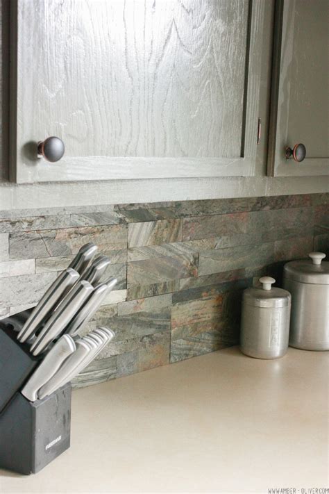 They usually come in 12 or 10 square sections that you can piece together to create a backsplash. DIY Backsplash: How to Install Peel and Stick Backsplash