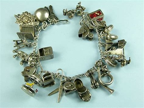 Vintage Sterling Silver Charm Bracelets We Are Currently Obsessed With