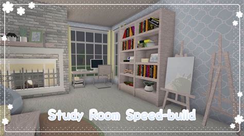 Just, ignore the oding children. Bloxburg - Study Room Speed-build. Redecorating Living ...
