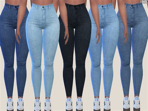 Denim Skinny Jeans 015 Sims 4 Mod Download Free