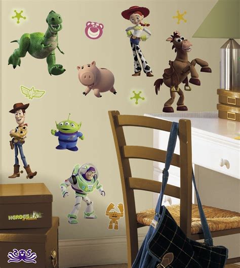 Roommates Rmk1428scs Toy Story Peel And Stick Wall Decals Glo In Dark 34
