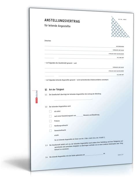 Die übersicht muss in englischer sprache erstellt werden und von deiner hochschule zur bestätigung mit stempel und unterschrift versehen werden. Anstellungsvertrag für leitende Angestellte - Muster ...