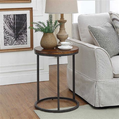Carolina Cottage Orson Accent Table In Chestnut Bed Bath And Beyond