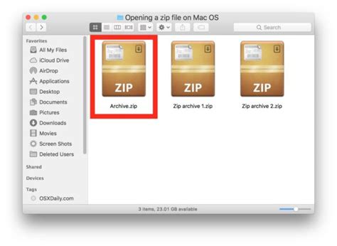How To Open Zip Files On Mac Os