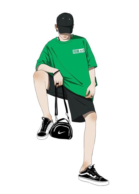 A Drawing Of A Person Sitting On The Ground Holding A Handbag And