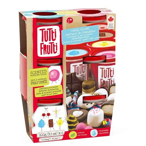Tutti Frutti Candy Scented Modelling Dough Pack Of 6 Jr Toy Company