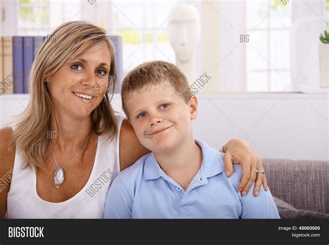 Portrait Mother Son Image And Photo Free Trial Bigstock
