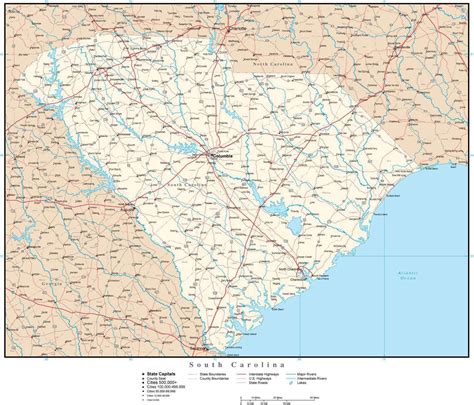 County Map Of Sc Photos