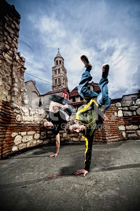Two Street Dancers Stock Photo Royalty Free Freeimages