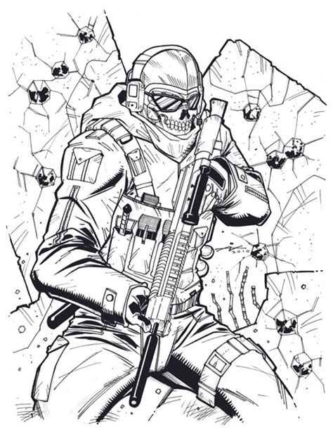 Call Of Duty Ghosts Drawing At Getdrawings Free Download