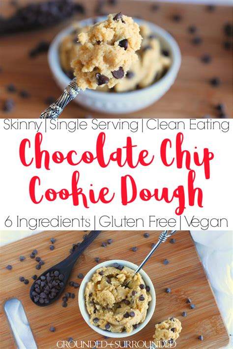 Skinny Chocolate Chip Cookie Dough For One Recipe With Images