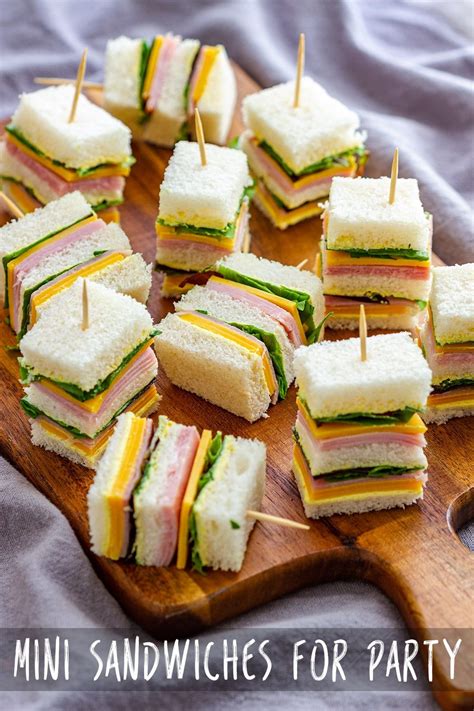 Mini Sandwiches Are A Great Snack Not Only For Kids Lunchboxes But