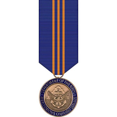 Navy Meritorious Civilian Service Award Miniature Medal