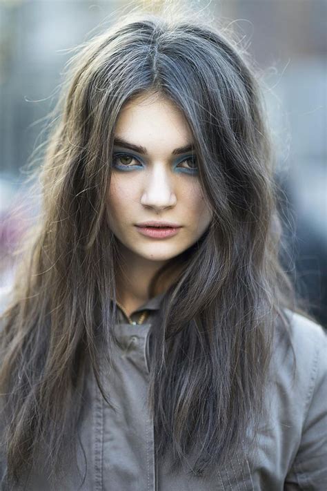 Most natural methods will only darken your hair very slightly over time; This COLOR! | Grey hair color, Hair styles, Dark grey hair ...